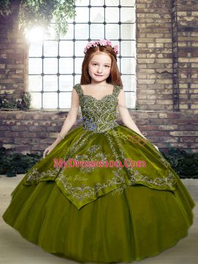 little girl olive green dress