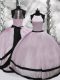 Delicate Pink Sleeveless Taffeta Zipper Sweet 16 Dress for Military Ball and Sweet 16 and Quinceanera