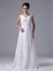 Empire Beaded Decorate Waist Wedding Dresses For 2013 V-Neck