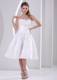 Wholesale Strapless Ruched Tea-length Wedding Dress For Beach