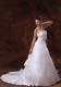 Elegant Hand Made Flowers Sweetheart Wedding Dress With Chapel Train