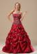 Classical Embroideries Bodice Long Sweet 15 Dresses with Pick-ups