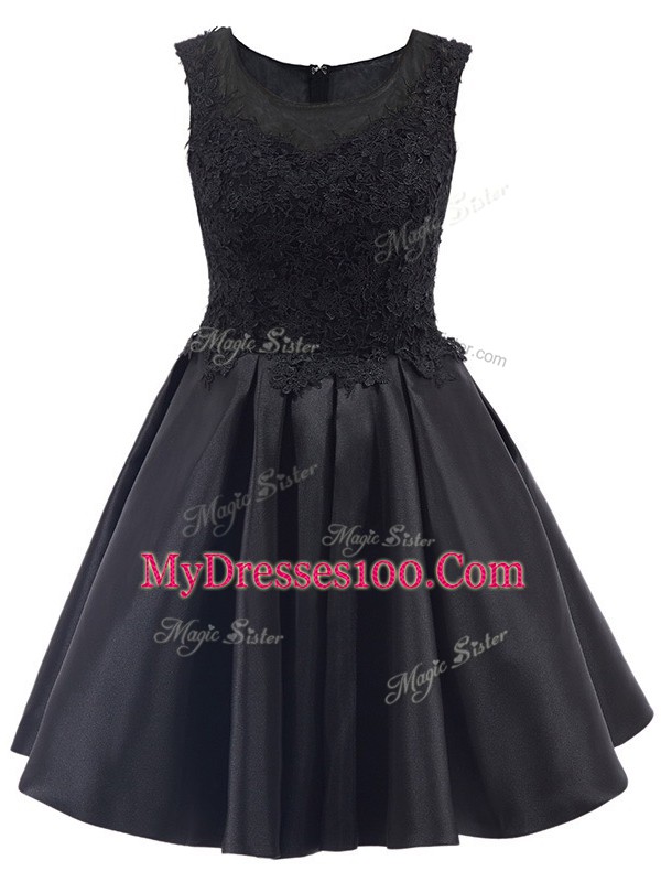 Sleeveless Zipper Mini Length Lace Quinceanera Dama Dress