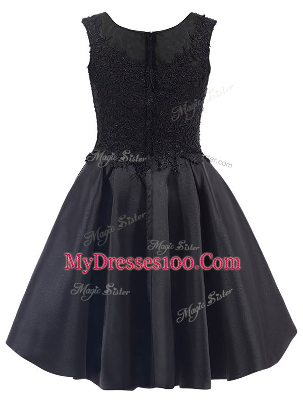 Sleeveless Zipper Mini Length Lace Quinceanera Dama Dress