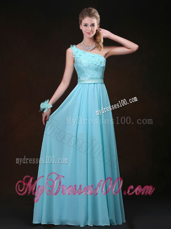 2016 Cheap Empire Aqua Blue Bridesmaid Dresses