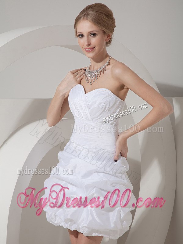 2013 Sexy Column Short Mini-length Ruching Beach Wedding Dresses