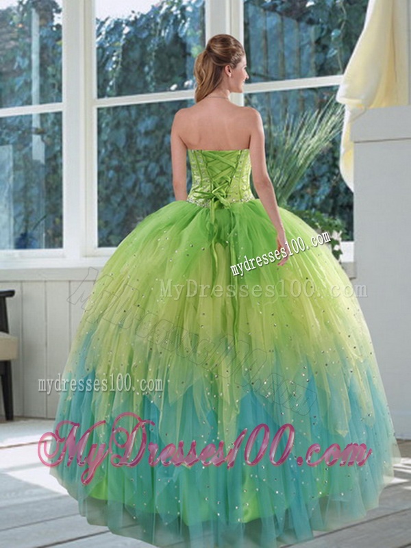 The Most Popular 2016 Appliques and Ruffles Sweet 15 Dress