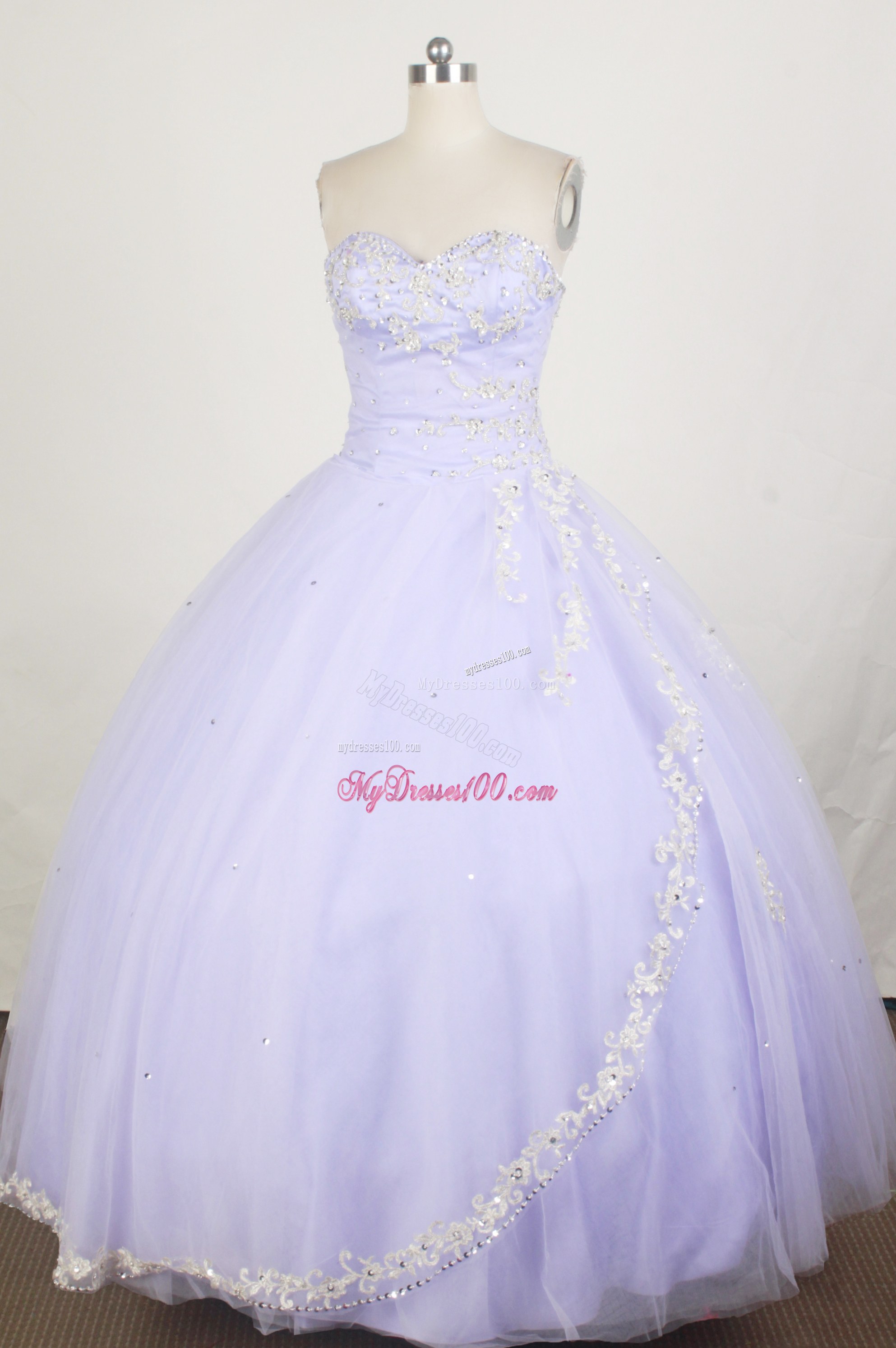 Fashionable Sweetheart Beading Appliques Puffy Sweet 15 Dresses