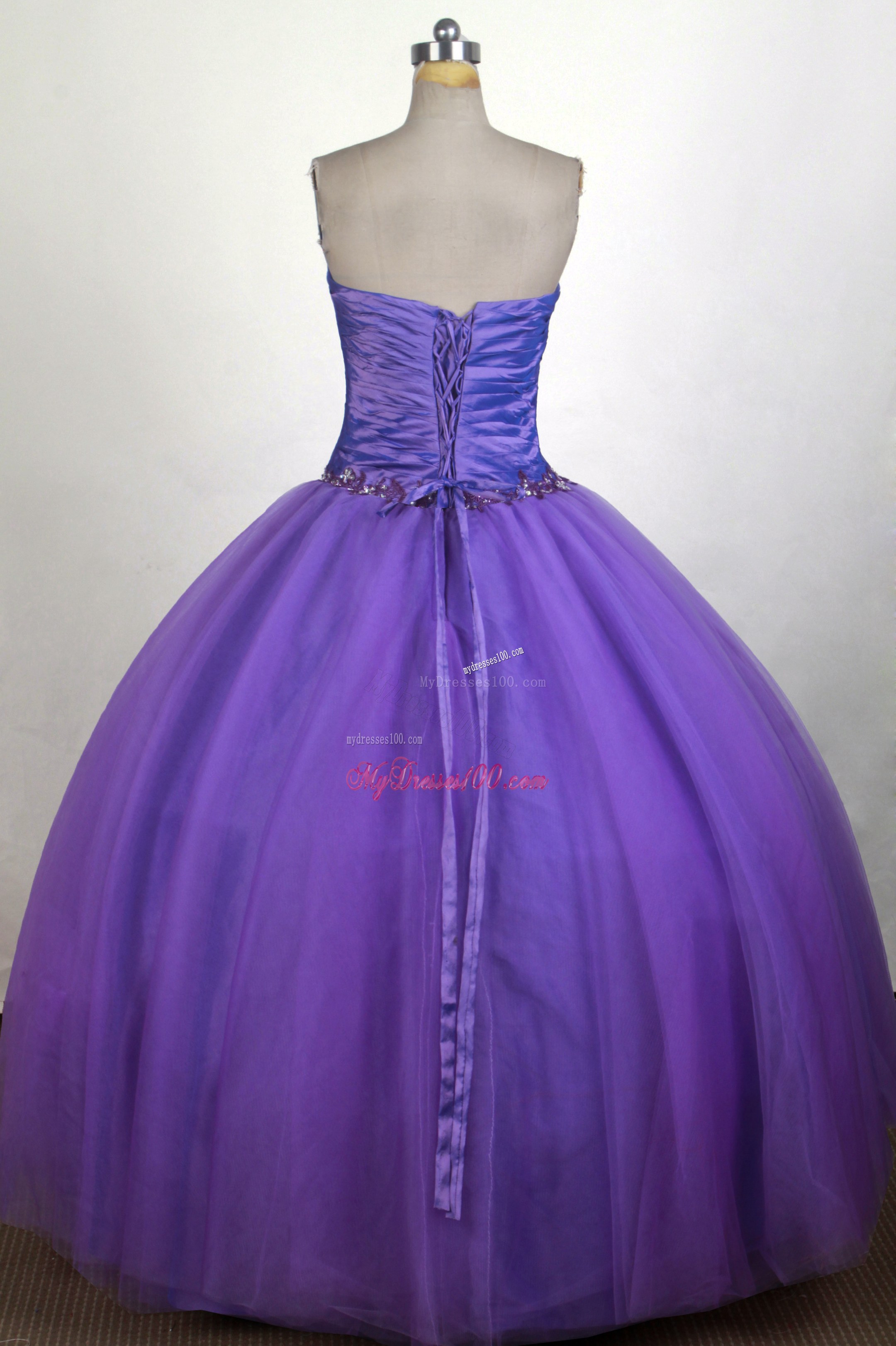 Ruching and Beading Strapless Sweet 16 Dresses with Appliqued Waist