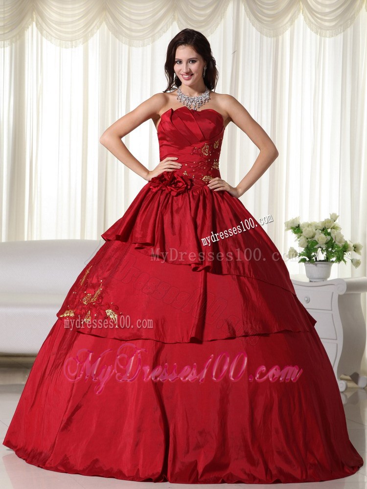 Fan Neckline Embellished Handle Flowers Dresses for A Quince