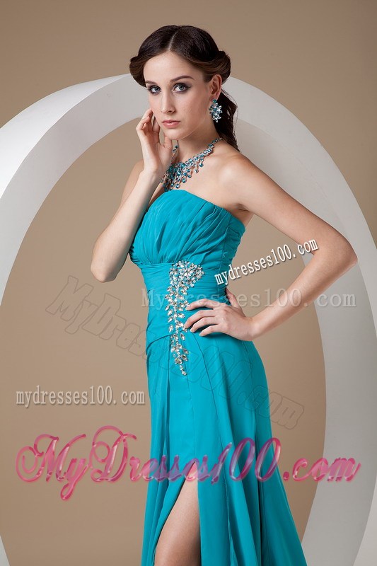 Top Selling Teal 2013 Formal Evening Dress Column Sweetheart