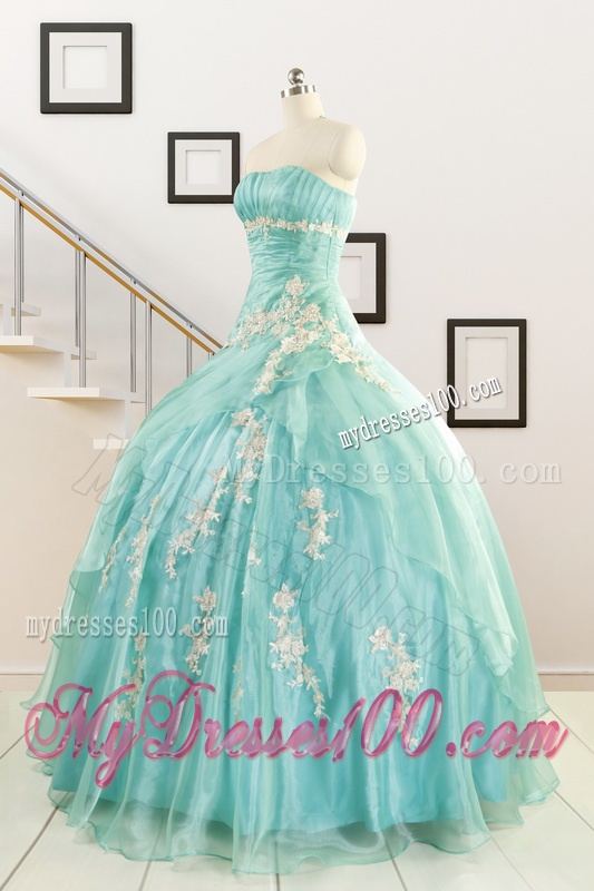 Ball Gown Sweetheart Cheap Quinceanera Dresses with Appliques