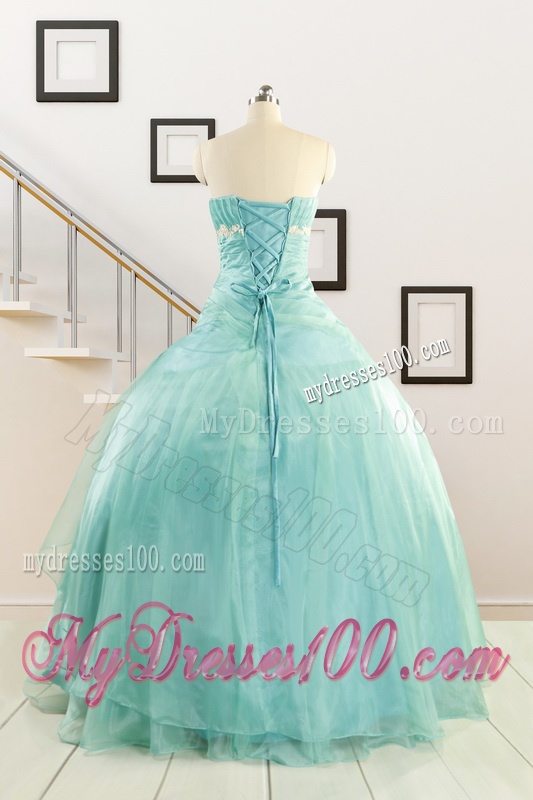 Ball Gown Sweetheart Cheap Quinceanera Dresses with Appliques