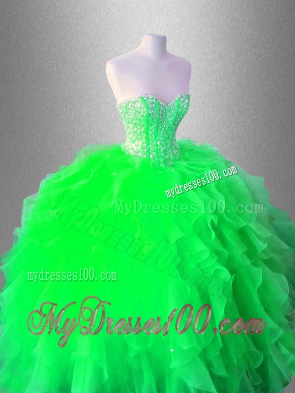 Beaed Latest Quinceanera Gowns with Ruffles for 2016