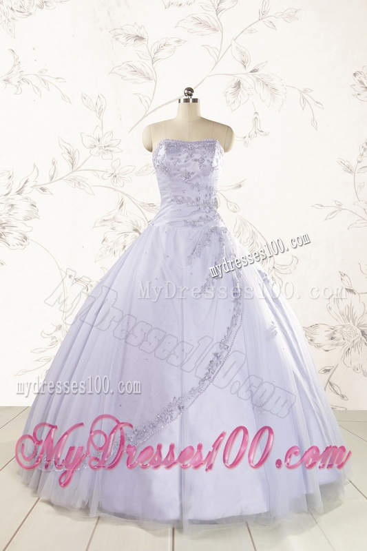 Brand New Lavender Quinceanera Dresses with Appliques and Ruffles