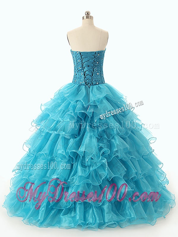 Popular Beaded and Ruffled Layers Quinceanera Dresses in Red