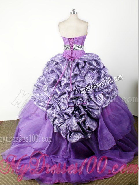 Modest Hand Made Flower Appliques Ball Gown Little Girl Pageant Dress Strapless Floor-length