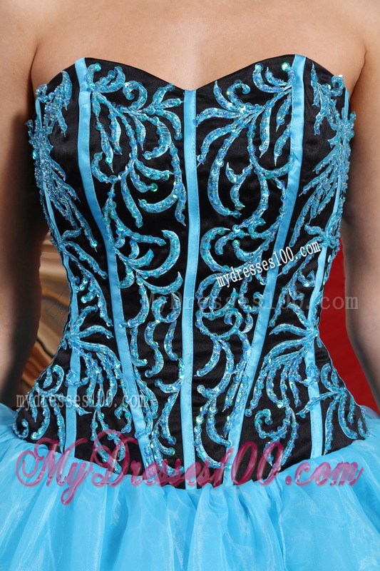 Beautiful Ruffles Corset Back Aqua Blue Quinceanera Dresses Ball Gown