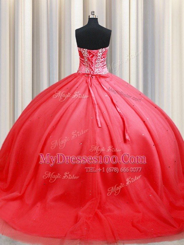 Dynamic Sleeveless Lace Up Floor Length Beading and Appliques Vestidos de Quinceanera